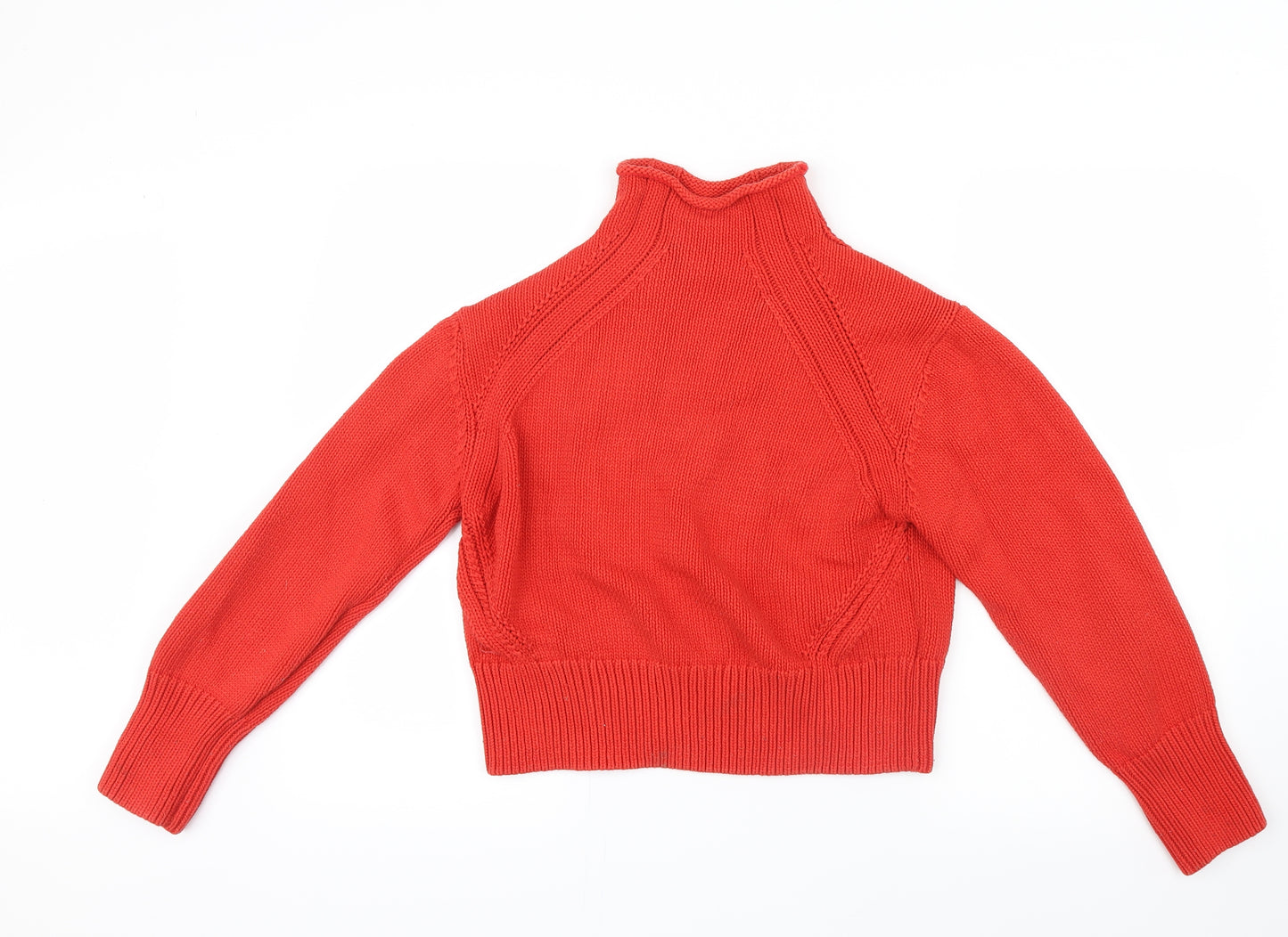 H&M Womens Red  Knit Pullover Jumper Size 10