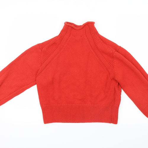 H&M Womens Red  Knit Pullover Jumper Size 10