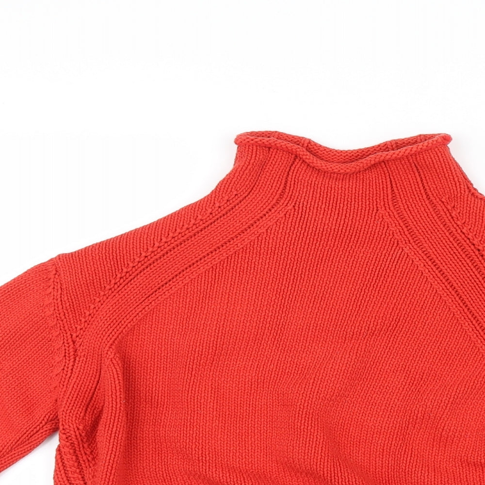 H&M Womens Red  Knit Pullover Jumper Size 10