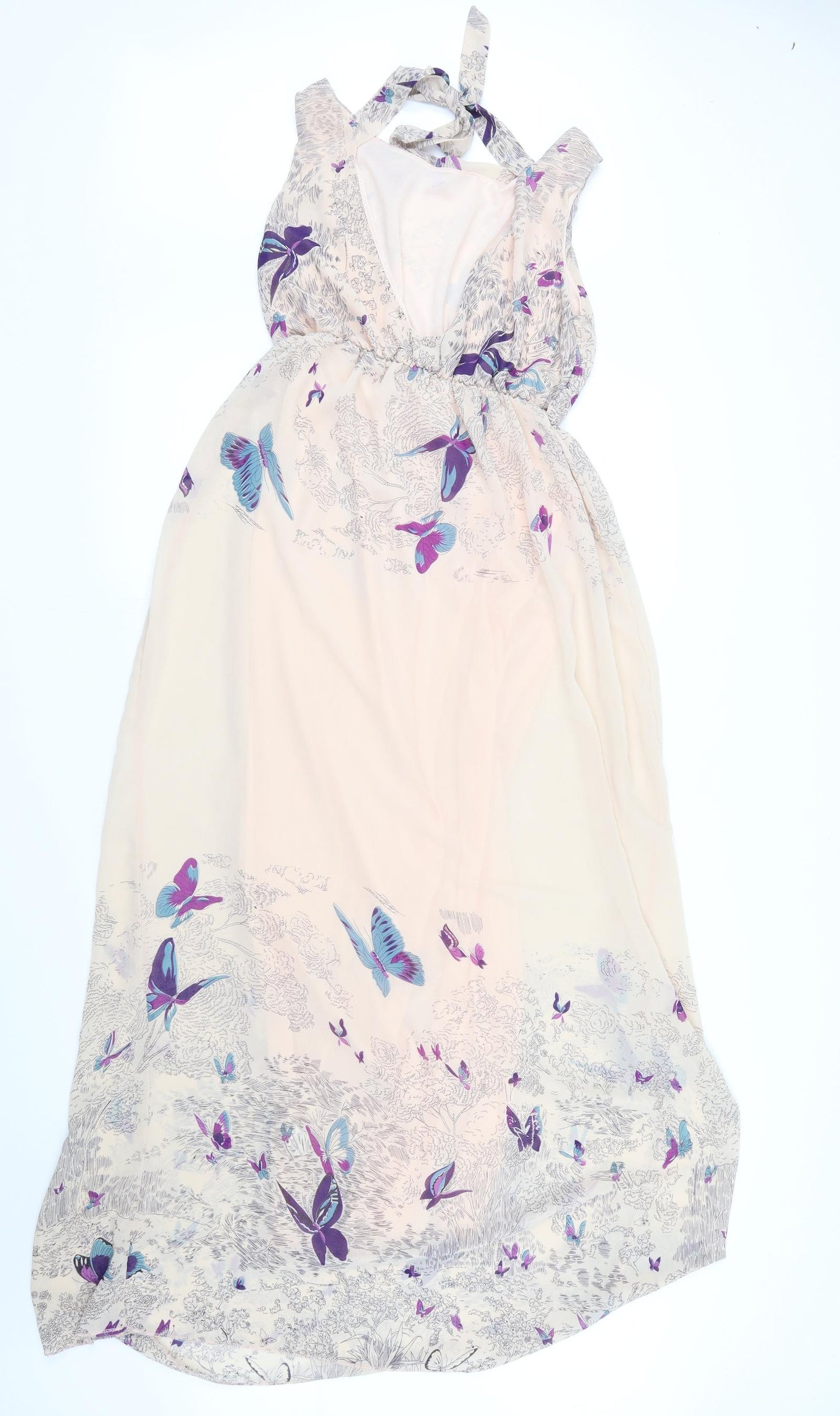 New York Laundry Womens Pink Geometric  Maxi  Size M