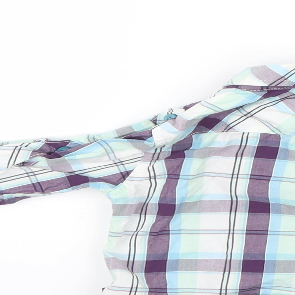 Ted Baker Boys Blue Check  Basic Button-Up Size 0-3 Months