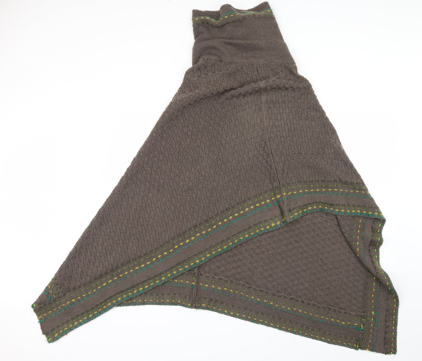 Kliss Womens Brown  Knit Jacket Poncho Size S