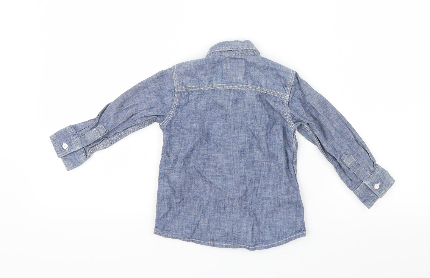 NEXT Boys Blue   Basic Button-Up Size 18-24 Months