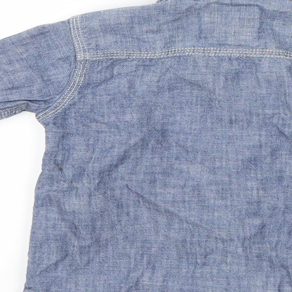 NEXT Boys Blue   Basic Button-Up Size 18-24 Months