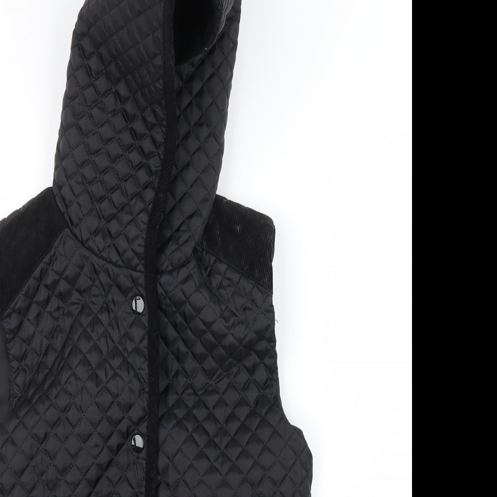 Internacionale Womens Black   Gilet Jacket Size 10