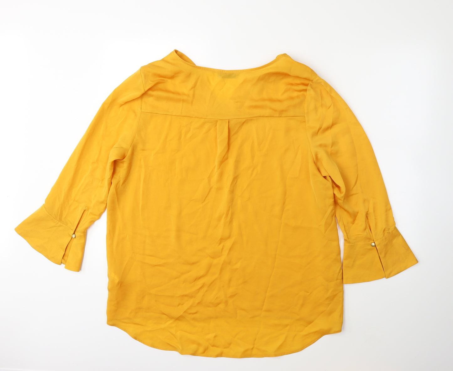 Soon Womens Yellow   Basic Blouse Size 18