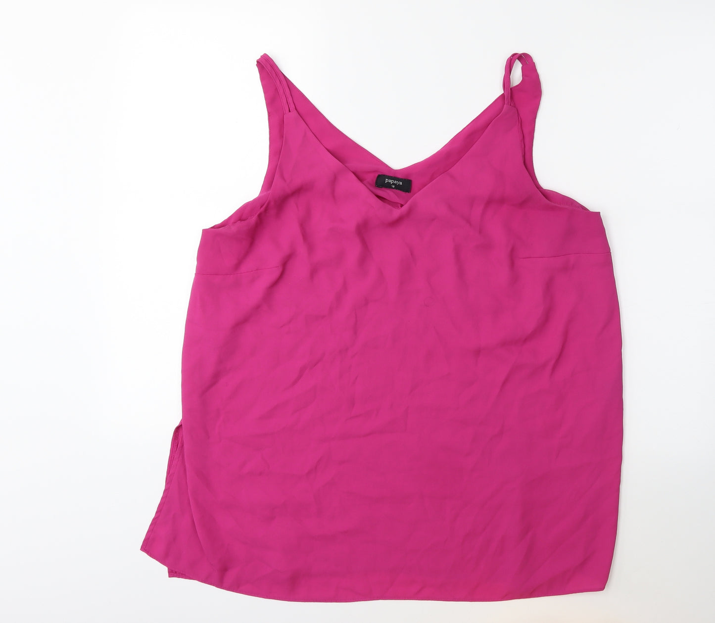 Papaya Womens Purple   Basic Blouse Size 18