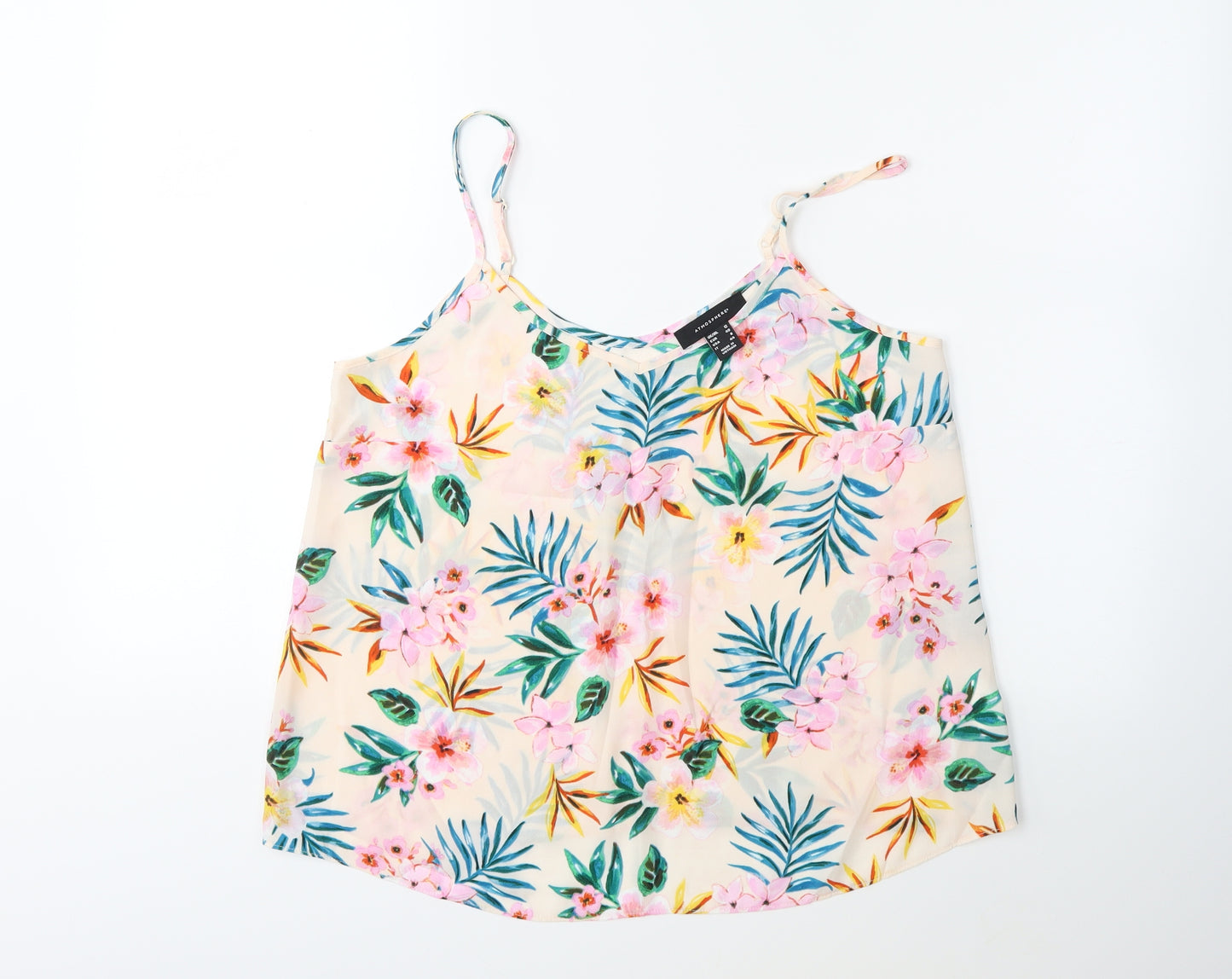 Atmosphere Womens Pink Floral  Basic Blouse Size 12