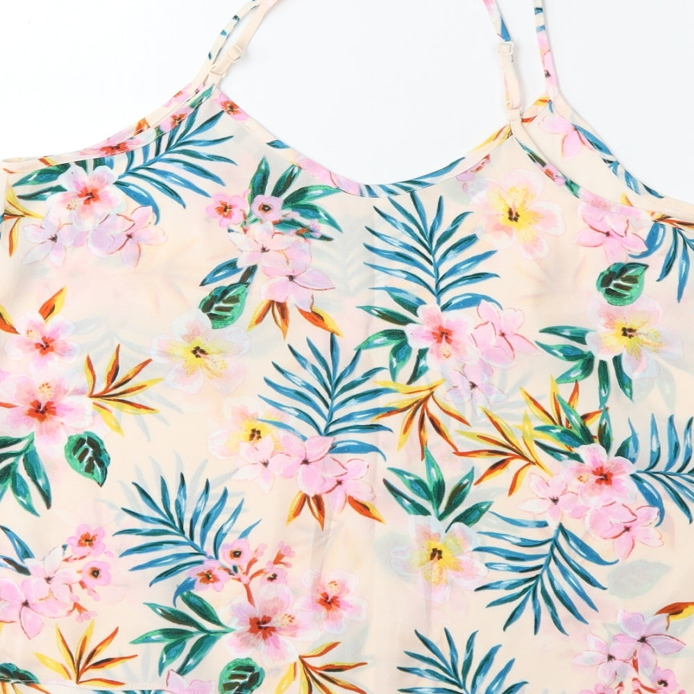 Atmosphere Womens Pink Floral  Basic Blouse Size 12