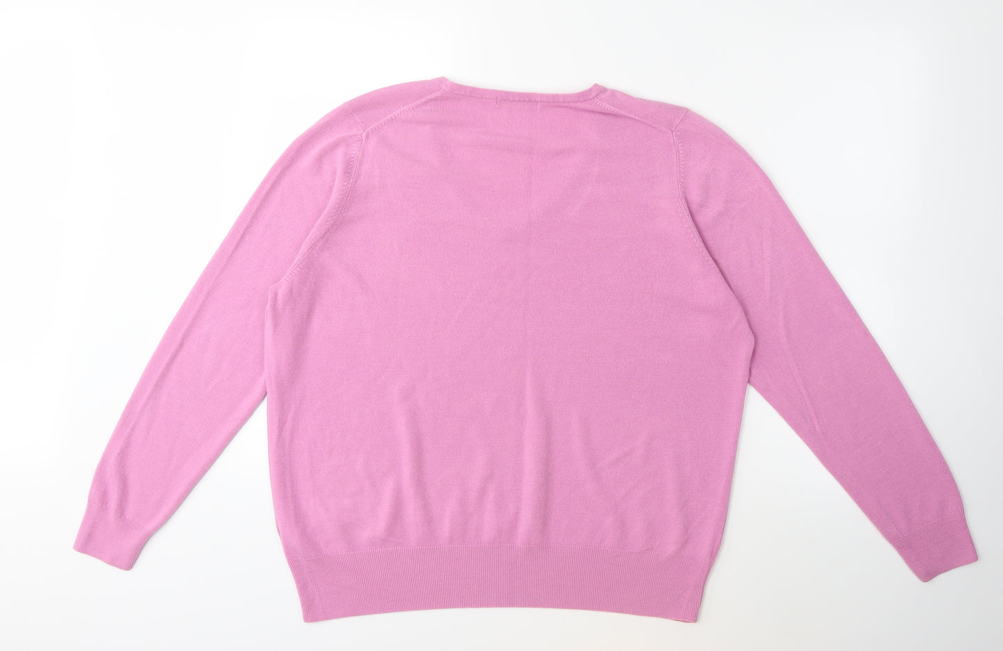 Marks and Spencer Womens Purple  Knit Pullover Jumper Size 22