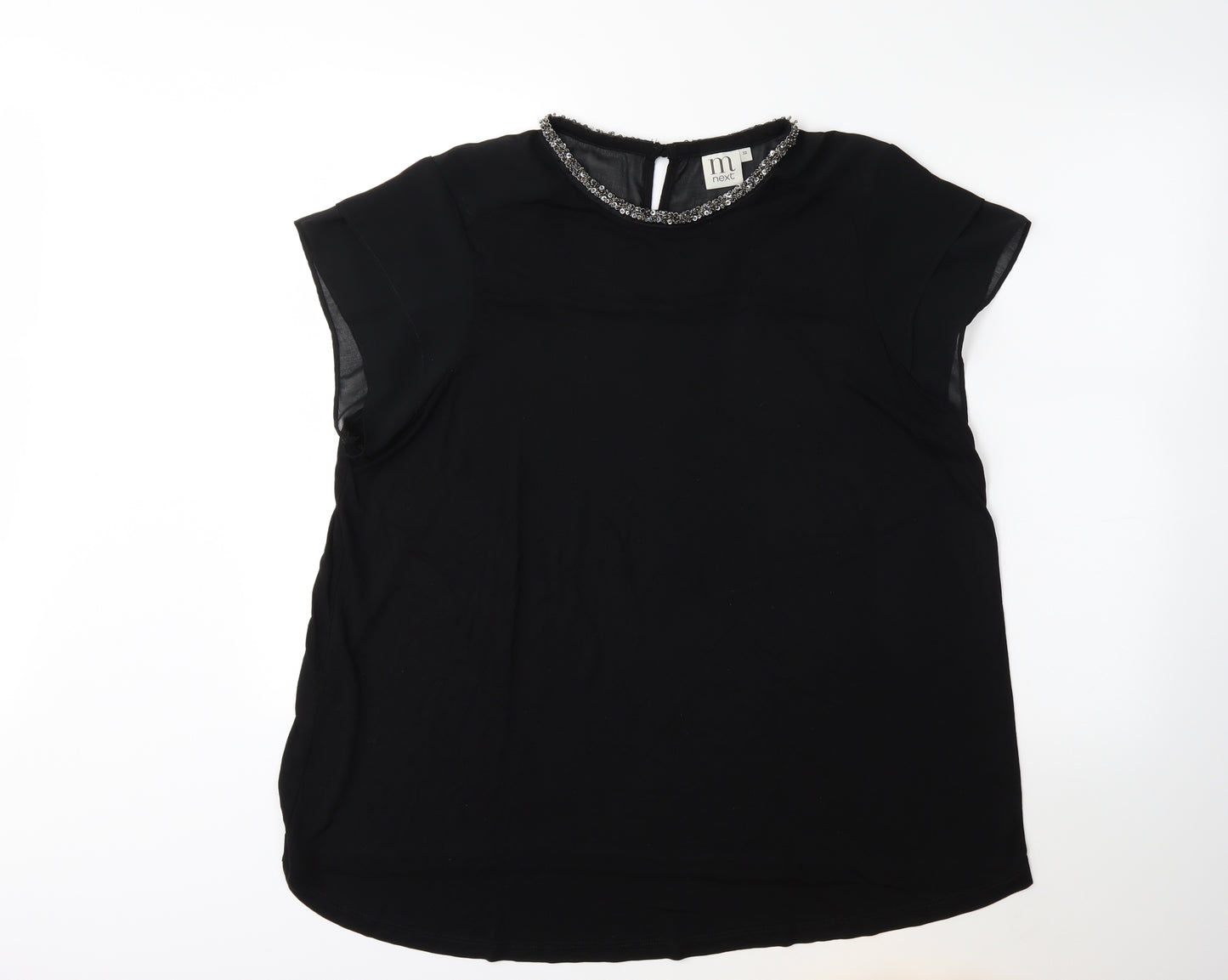 NEXT Womens Black   Basic T-Shirt Size 22