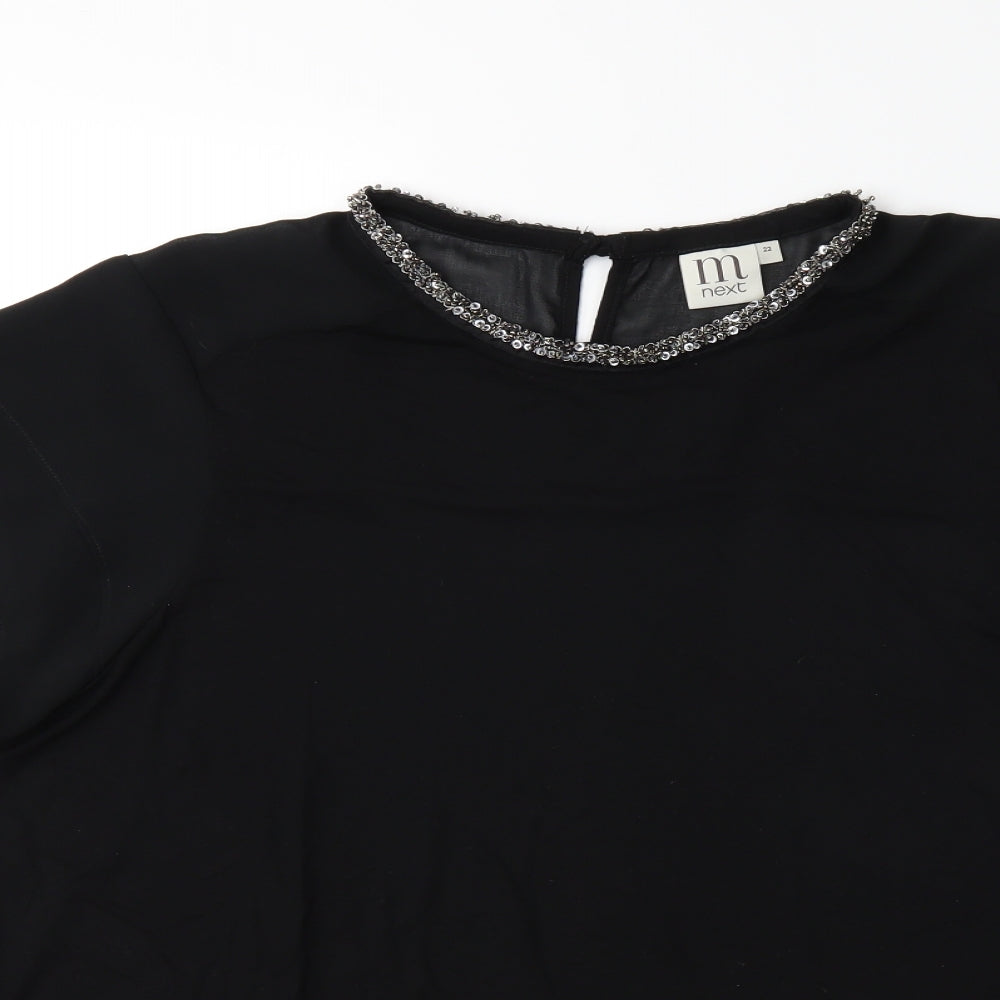 NEXT Womens Black   Basic T-Shirt Size 22