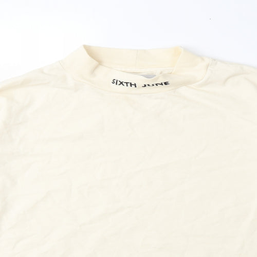 Sixth June Womens White   Basic T-Shirt Size M