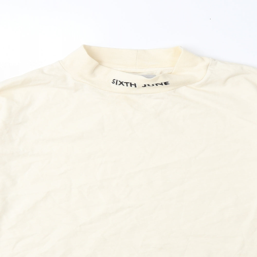 Sixth June Womens White   Basic T-Shirt Size M