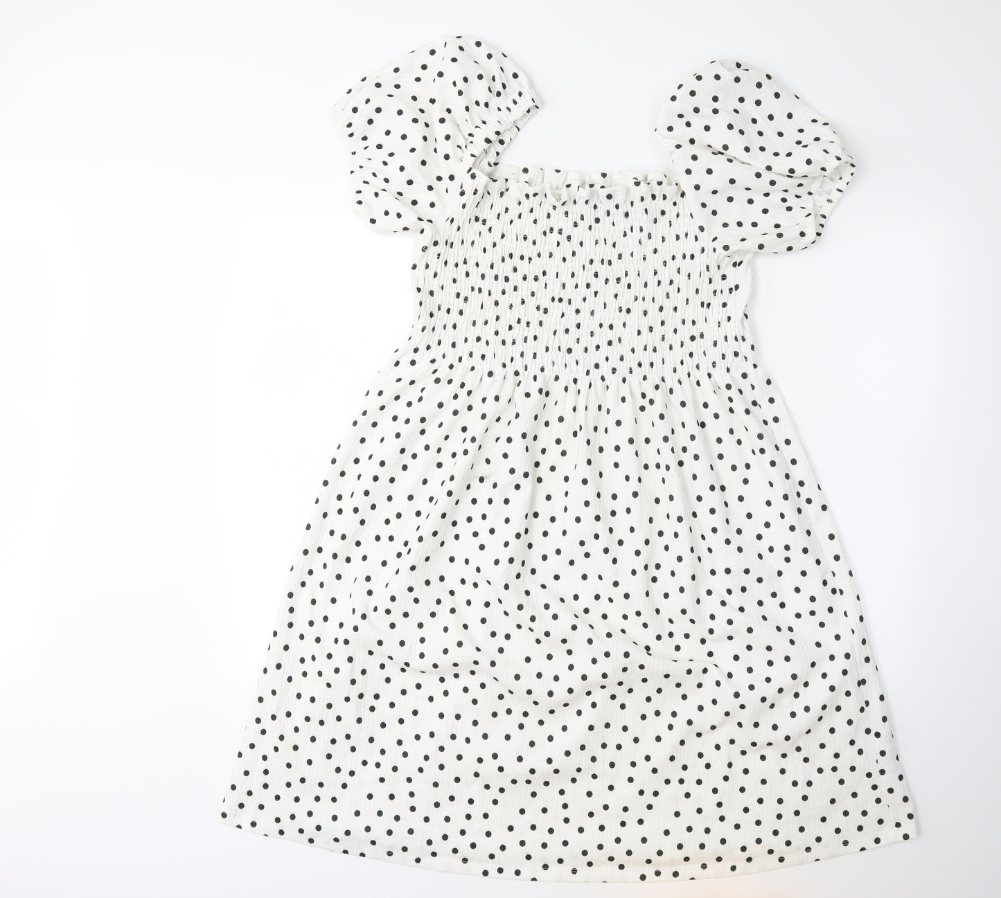 F&F Womens White Polka Dot  A-Line  Size 20