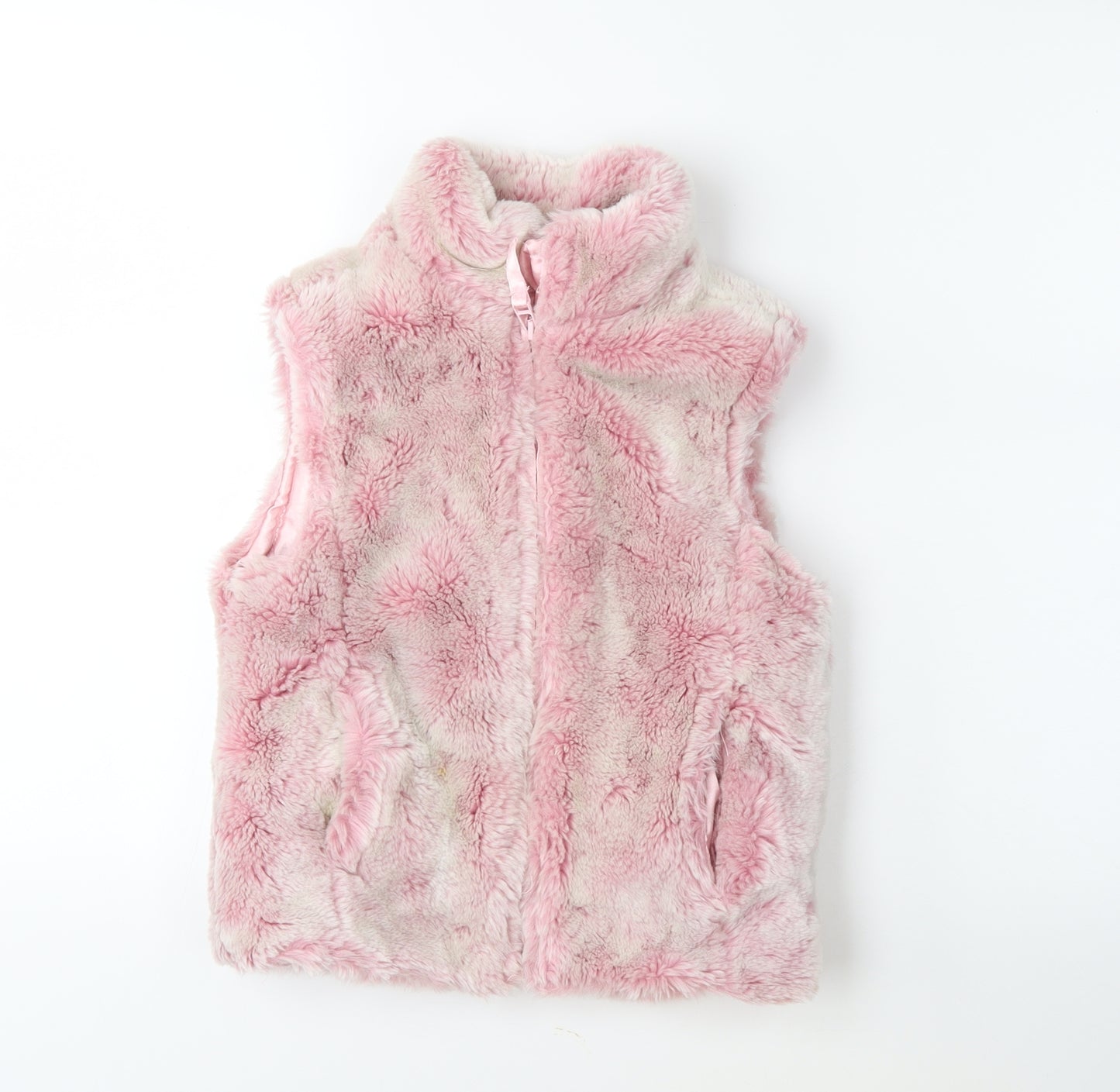 Adams Girls Pink   Gilet Coat Size 10 Years