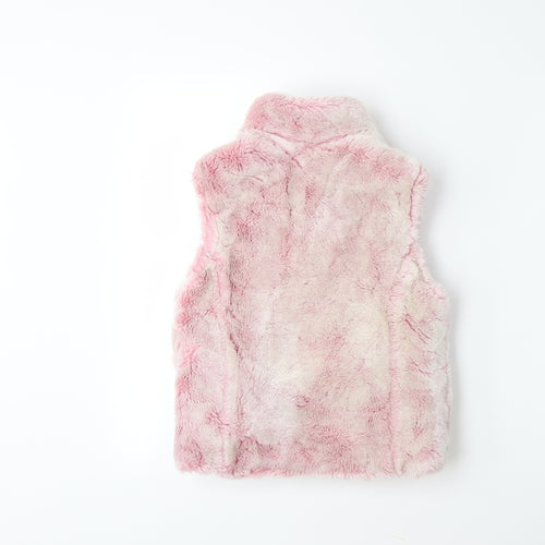 Adams Girls Pink   Gilet Coat Size 10 Years