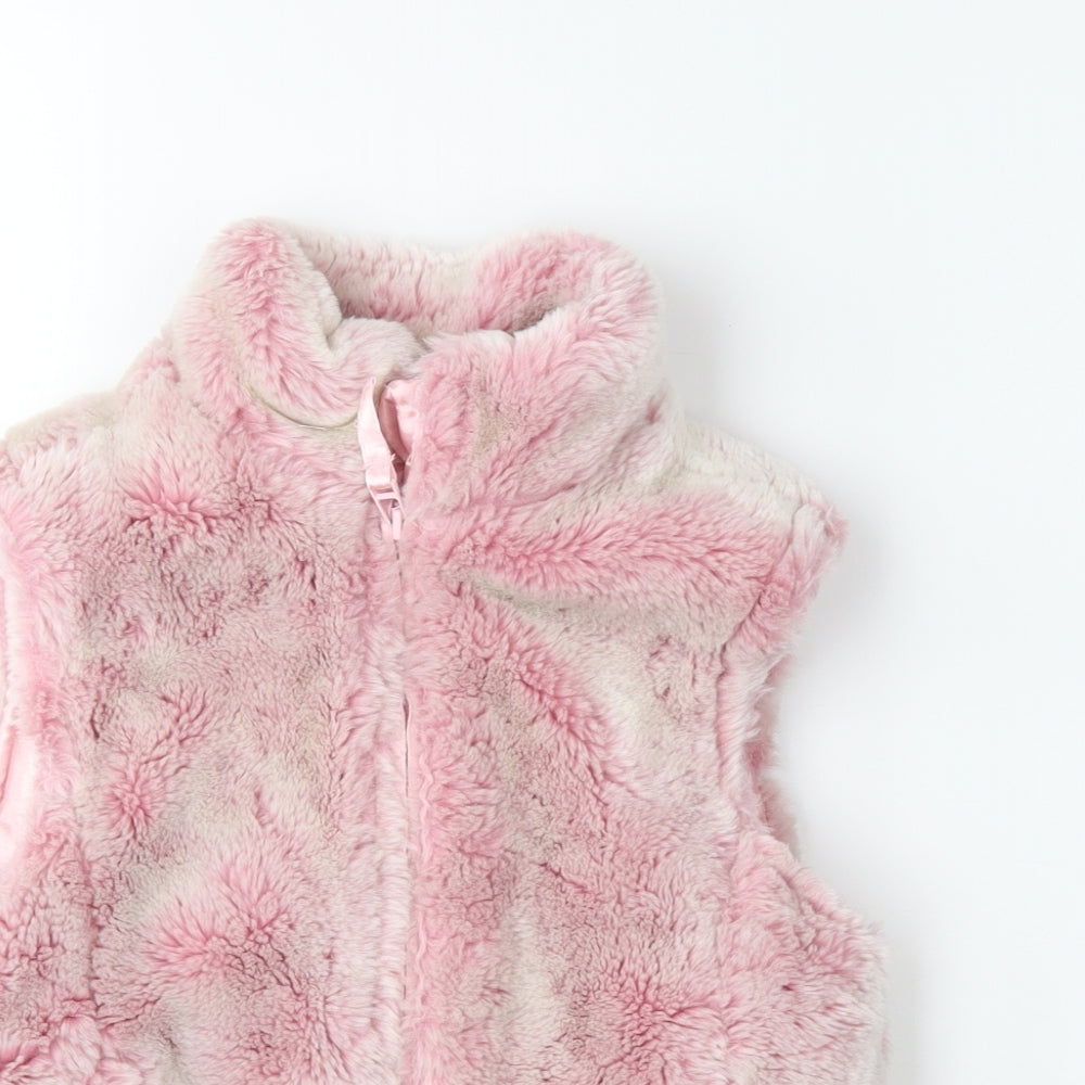 Adams Girls Pink   Gilet Coat Size 10 Years