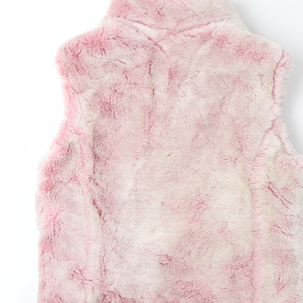 Adams Girls Pink   Gilet Coat Size 10 Years