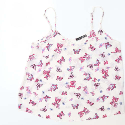 Atmosphere Womens Pink Floral  Basic Blouse Size 14