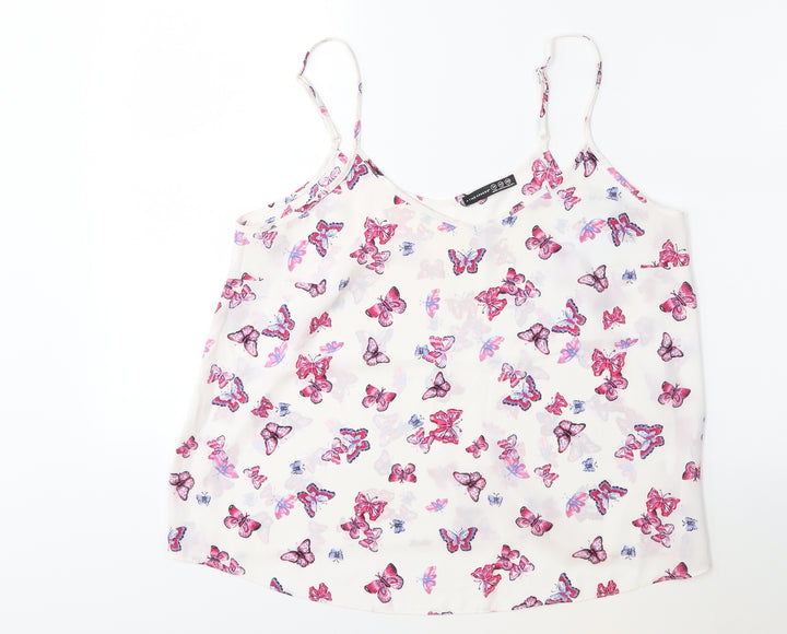 Atmosphere Womens Pink Floral  Basic Blouse Size 14