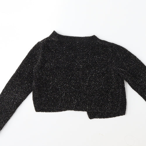 George Girls Black   Cardigan Jumper Size 4-5 Years