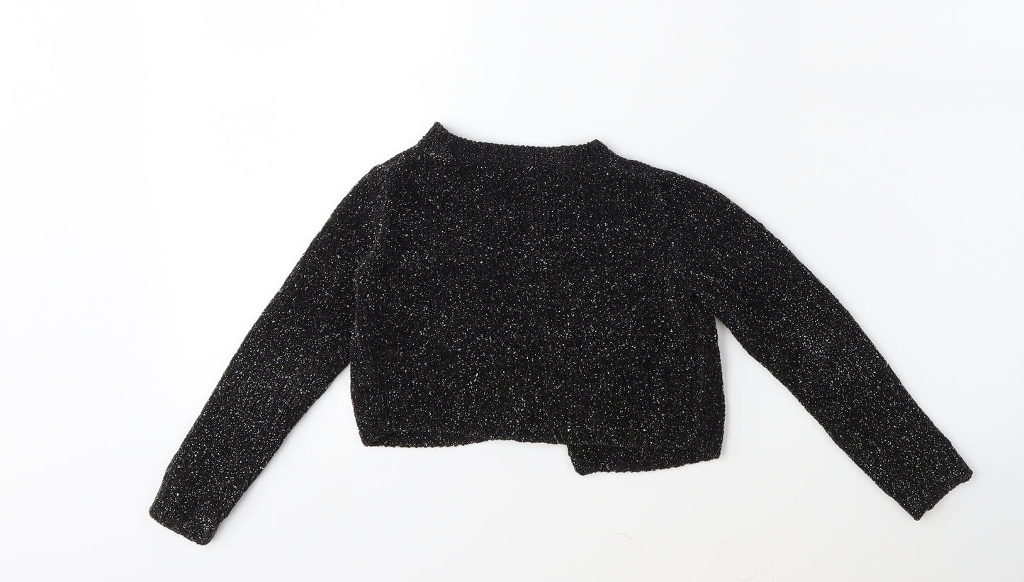 George Girls Black   Cardigan Jumper Size 4-5 Years