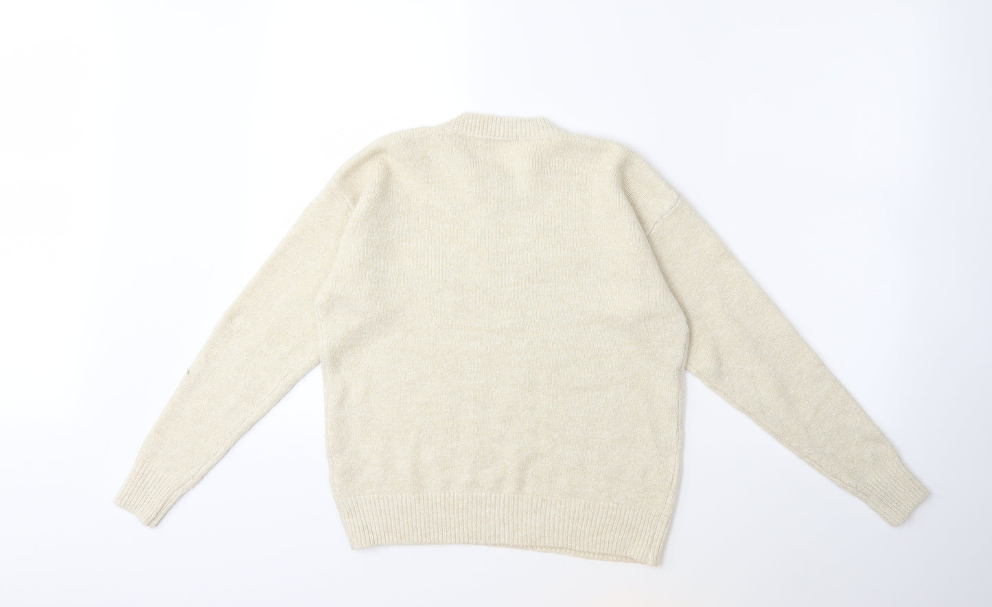 TU Womens Beige  Knit Pullover Jumper Size 10