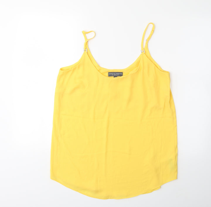 Dorothy Perkins Womens Yellow Basic Blouse Size 12