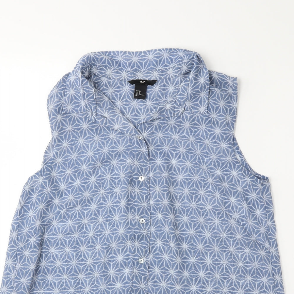 H&M Womens Blue   Basic Tank Size 10