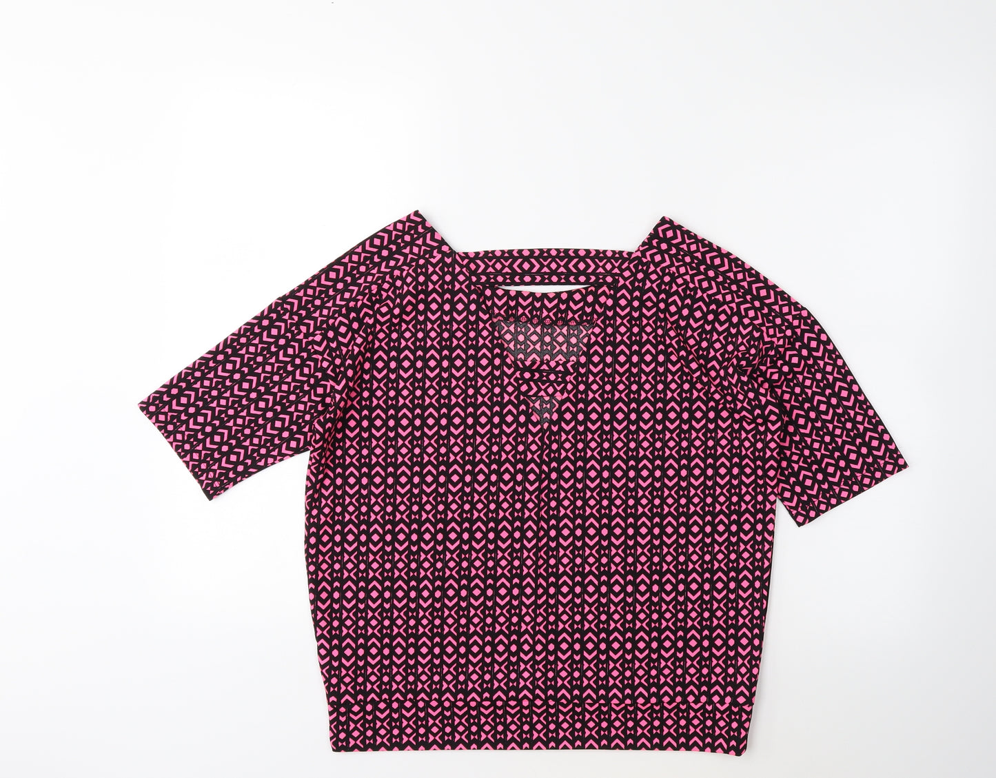 NEXT Womens Pink Geometric  Basic T-Shirt Size 6