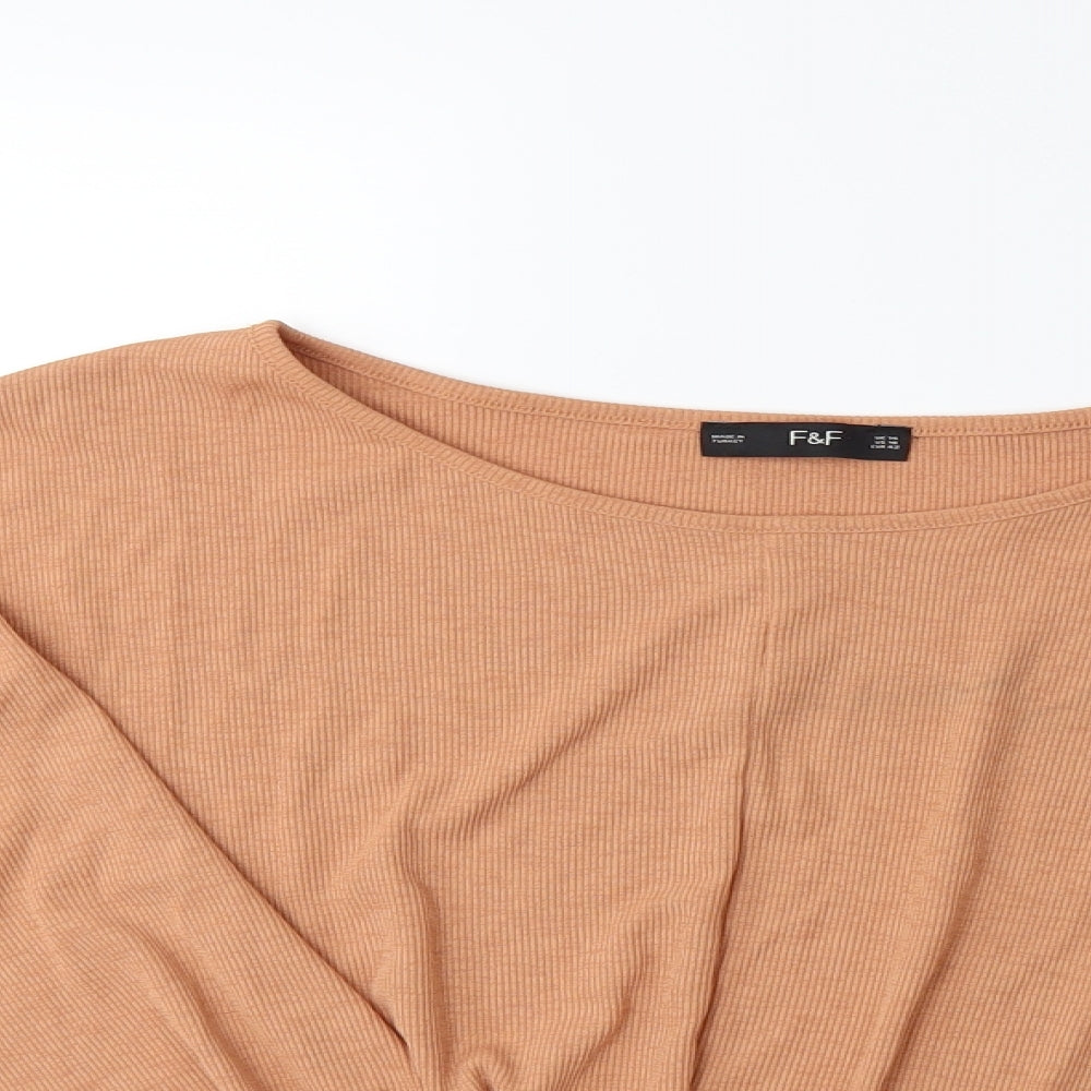 F&F Womens Brown   Pullover Jumper Size 14