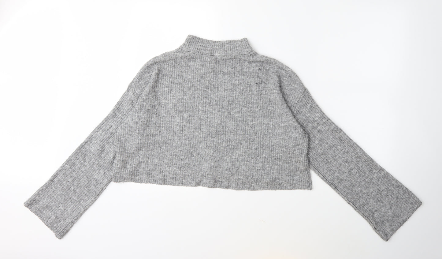H&M Womens Grey  Knit Pullover Jumper Size S