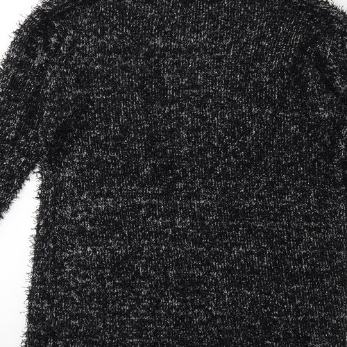 South Womens Black  Knit Cardigan Jumper Size 14
