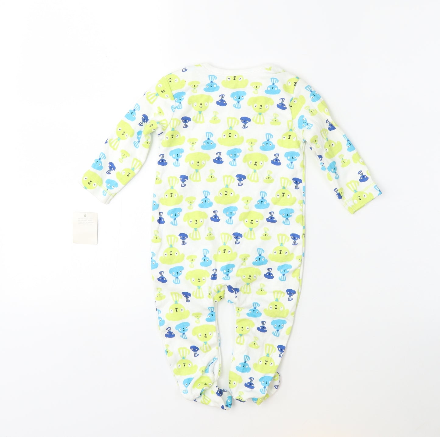 George Baby Green Geometric  Babygrow One-Piece Size 3-6 Months