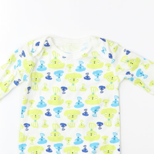 George Baby Green Geometric  Babygrow One-Piece Size 3-6 Months