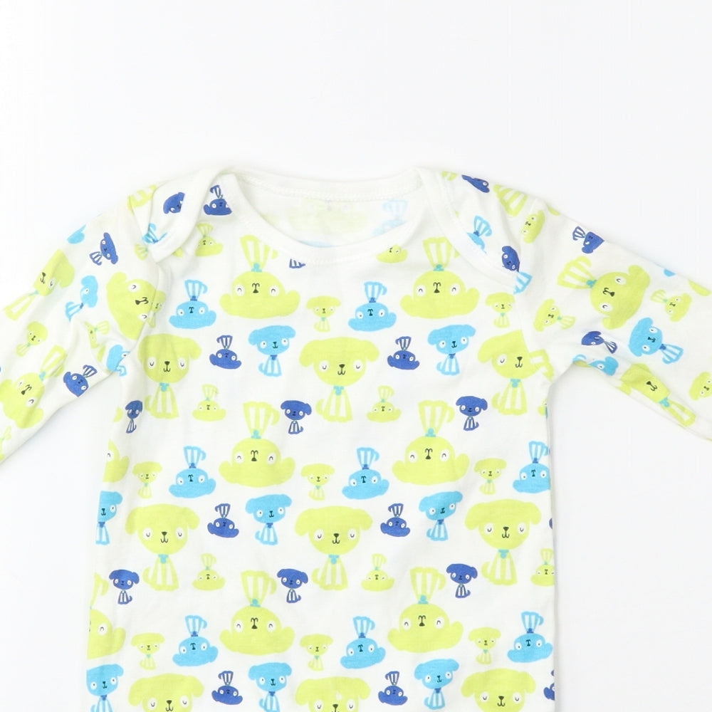 George Baby Green Geometric  Babygrow One-Piece Size 3-6 Months