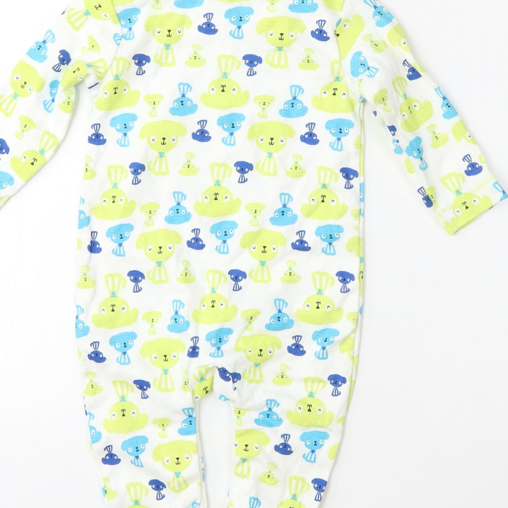 George Baby Green Geometric  Babygrow One-Piece Size 3-6 Months