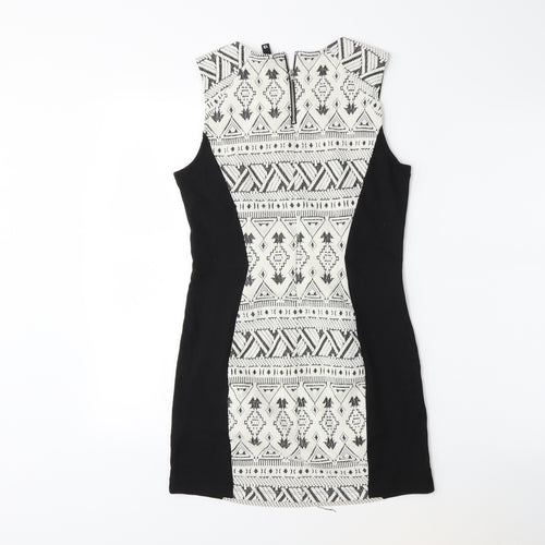 H&M Womens White   Bodycon  Size 12