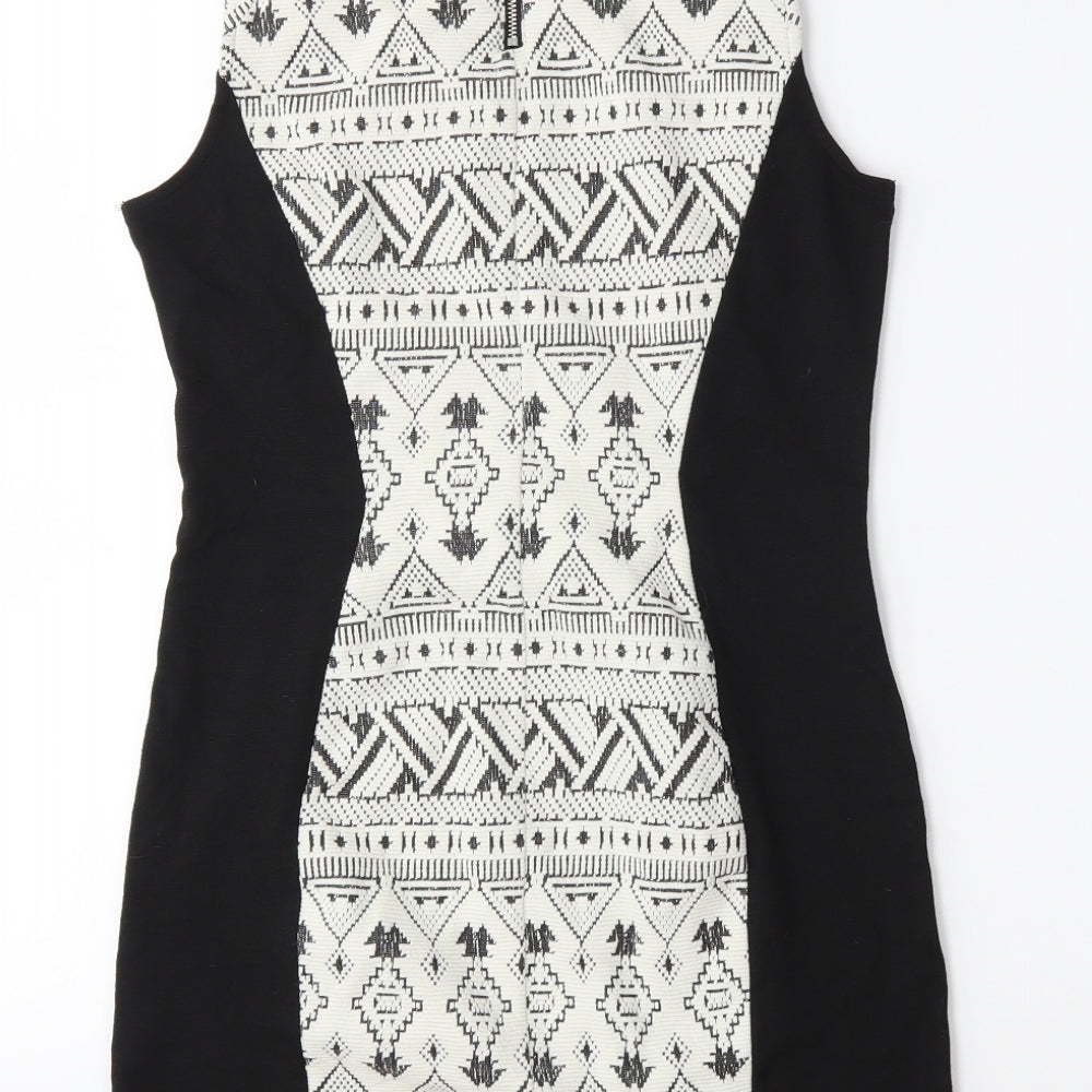H&M Womens White   Bodycon  Size 12