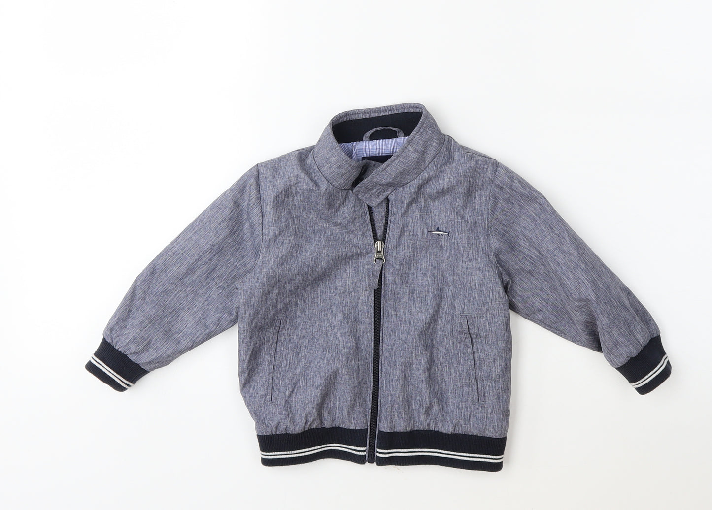 NEXT Baby Blue  Ramie Bomber Jacket Jacket Size 12-18 Months