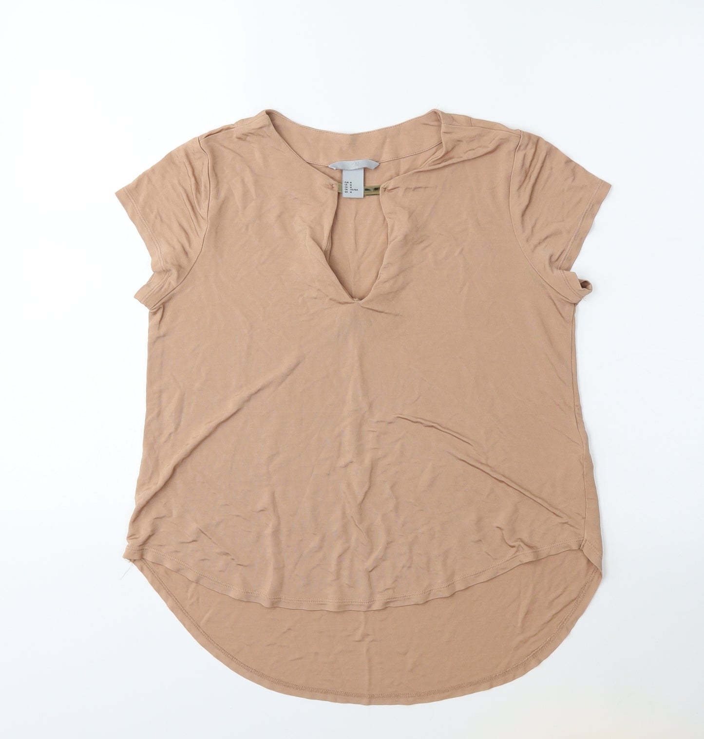 H&M Womens Brown   Basic T-Shirt Size M