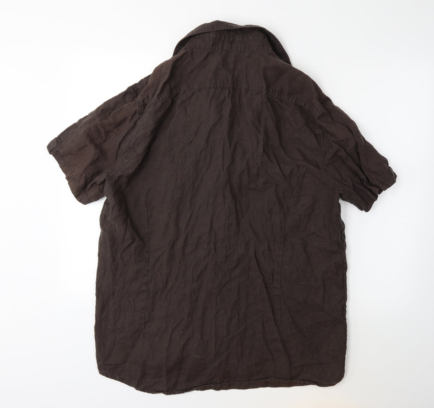 NEXT Mens Brown    Button-Up Size XL