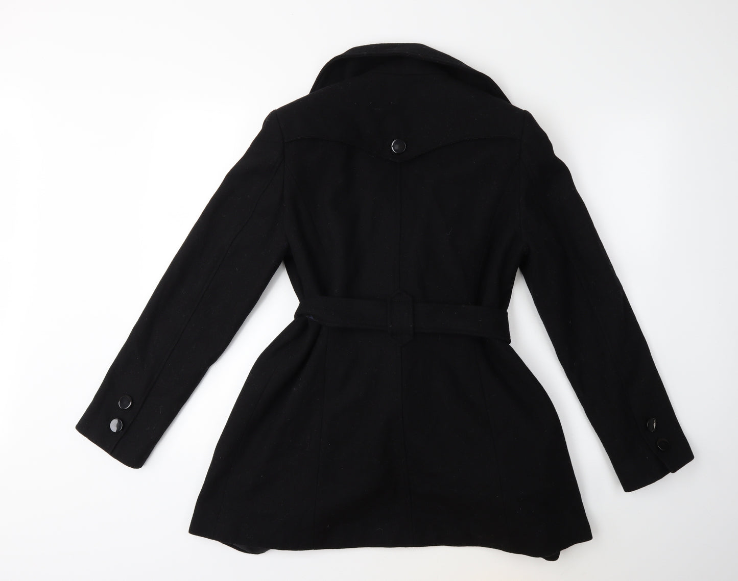 Dorothy Perkins Womens Black   Overcoat Coat Size 12
