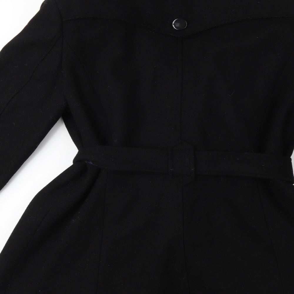 Dorothy Perkins Womens Black   Overcoat Coat Size 12