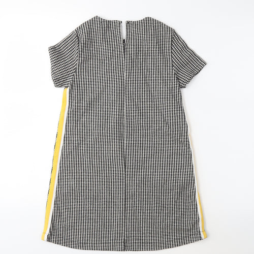 Zara Girls Black Houndstooth  A-Line  Size 9 Years