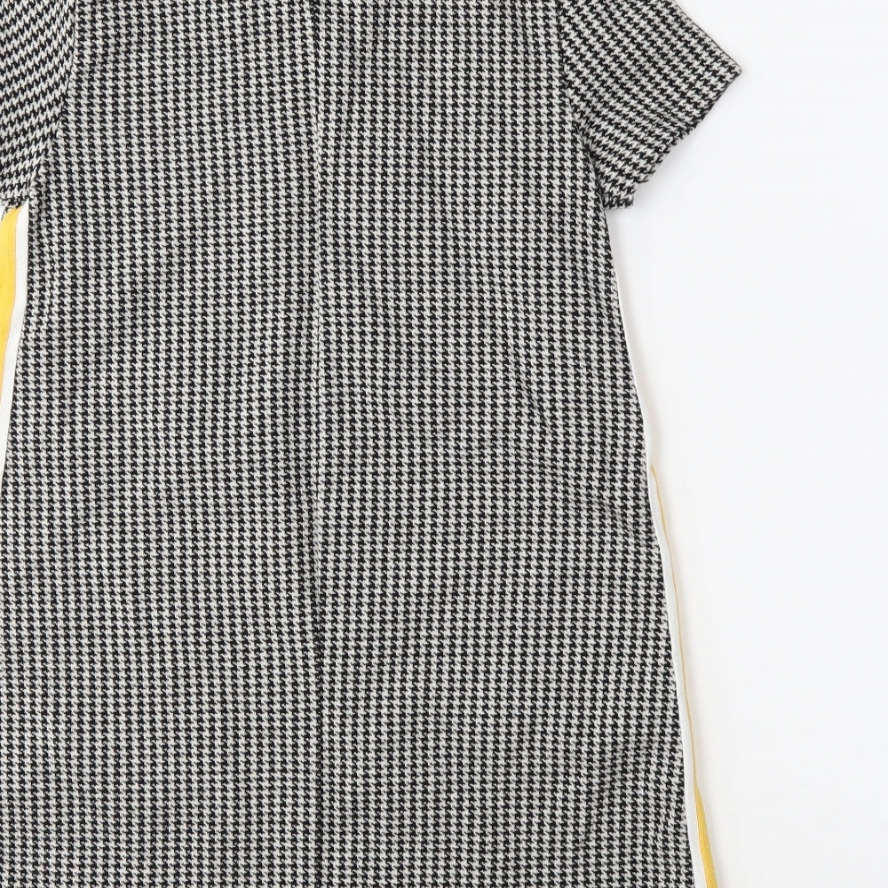 Zara Girls Black Houndstooth  A-Line  Size 9 Years