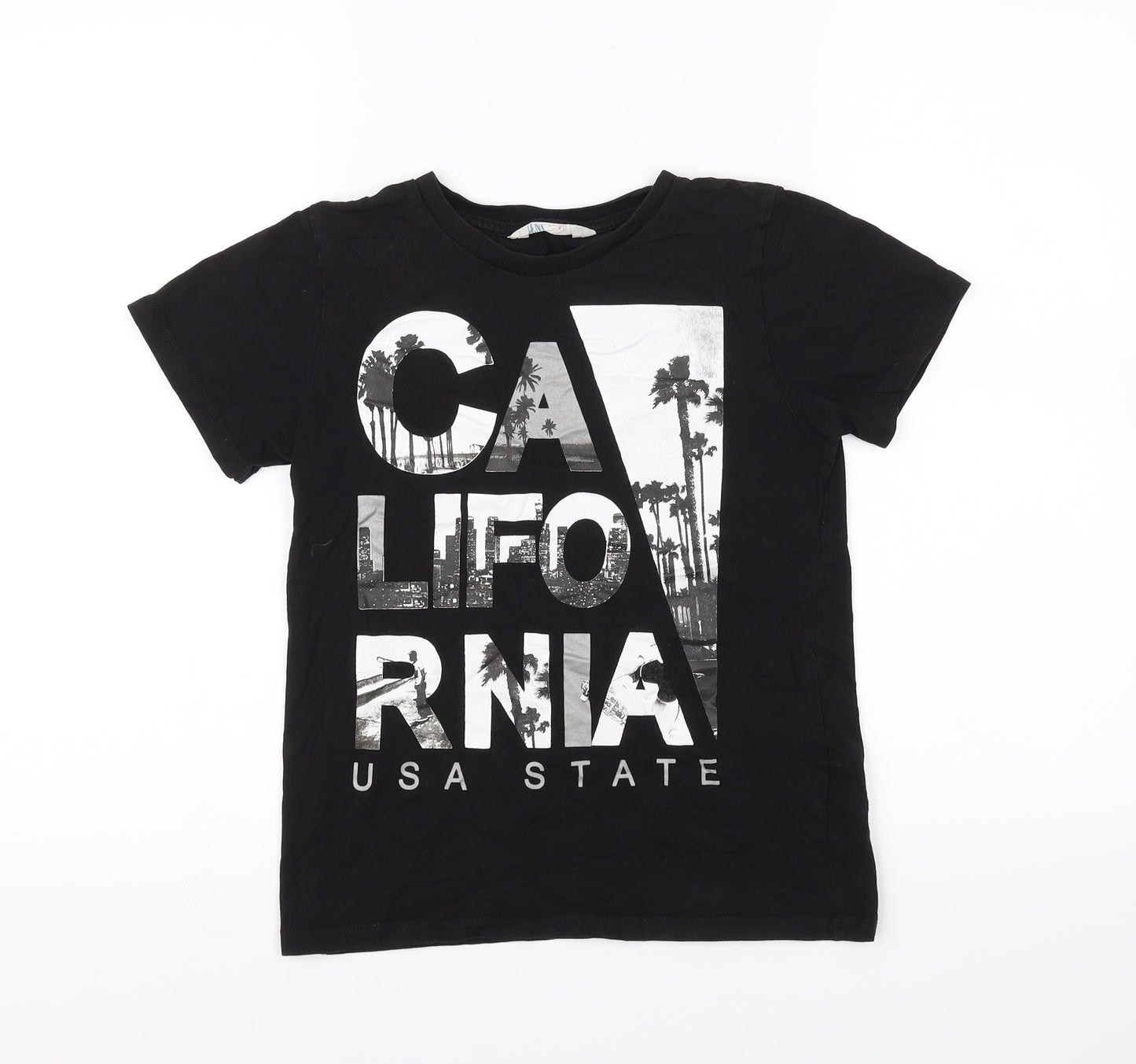 H&M Girls Black   Basic T-Shirt Size 9-10 Years