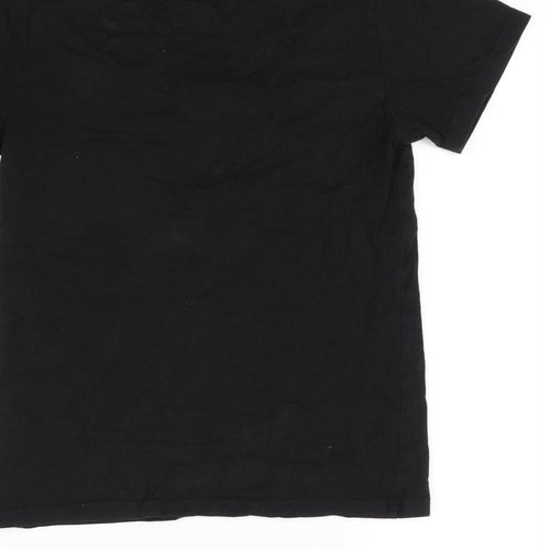 H&M Girls Black   Basic T-Shirt Size 9-10 Years