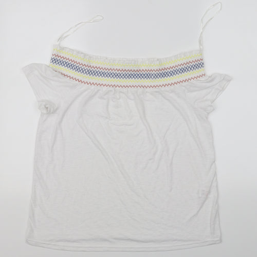 Papaya Womens White   Basic Blouse Size 12
